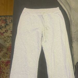 Brandy Melville light grey flare sweatpants